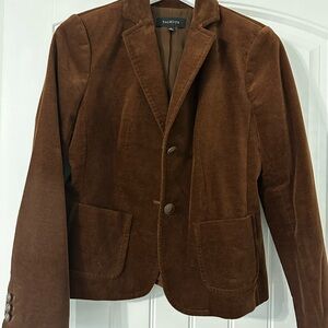 Talbots Brown Corduroy Blazer Tailored Fit